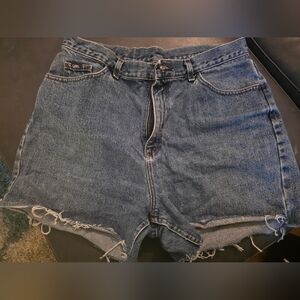 Lee Distressed Blue Jean Shorts